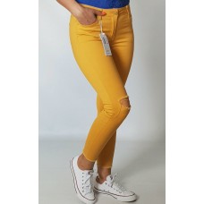 Superīgas skinny ,elastīgas džinsu bikses izmērs XS - 34 (sinepju dzeltenas)