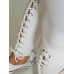 Elastīgas baltas skinny džinsu bikses , staras aizmugures daļā aukliņu akcents,klasiski  ,izmērs XS/34 (sniega baltas)