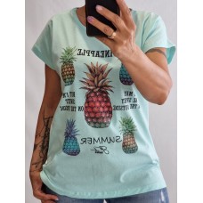 100% kokvilnas trikotāžas krekliņš ,izmērs XL/42 (mentols)