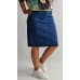 Firmas B.S Jeans : Elastīga džinsa auduma svārki - sānos un aizmugurē kabatas  ,izmērs XL/42( tumši zili)