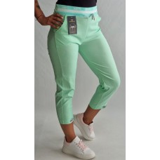 Firmas QUEENE ~ SUPERĪGĀS <ĒRTĀS : Elastīga auduma bikses garums 7/8 ( PUSH UP) ,izmērs XL/42 (mentols)