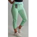 Firmas QUEENE ~ SUPERĪGĀS <ĒRTĀS : Elastīga auduma bikses garums 7/8 ( PUSH UP) ,izmērs XL/42 (mentols)