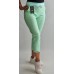 Firmas QUEENE ~ SUPERĪGĀS <ĒRTĀS : Elastīga auduma bikses garums 7/8 ( PUSH UP) ,izmērs XL/42 (mentols)