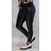 Firmas LINDA : SILTINĀTAS eko āda + audums leging/bikses ,izmērs XL/42 ( melnas)