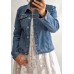 Ražotāja B.S. Jeans : Elastīga - džinsu auduma jaka  ,izmērs XL/42 ( zila)