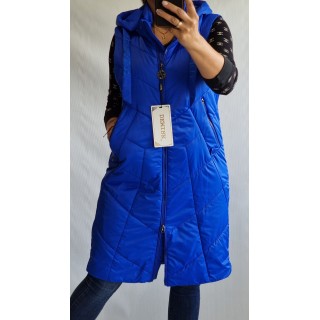 Superīga♥ DEMIRK firmas vestes ar kapuci Izmērs XL - 42  (skaisti koši zila)