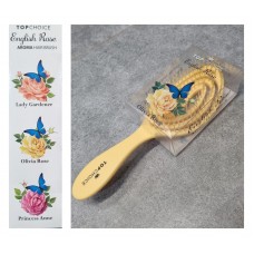 Termo plastikas ķemme - ar rožu aromātu ,ķemme ir elastīga  + elastīgi sariņi (maigi dzeltena roze)