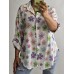 Itāļu ražotāja NEW Collection : 100% kokvilnas blūze/krekls  ,izmērs universāls 42-44-46-48 ( balts fons) nr - 2