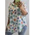 Itāļu ražotāja NEW Collection : 100% kokvilnas blūze/krekls ,,izmērs universāls 42-44-46-48 ( balts fons) nr - 5