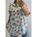 Itāļu ražotāja NEW Collection : 100% kokvilnas blūze/krekls ,,izmērs universāls 42-44-46-48 ( balts fons) nr - 5