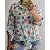 Itāļu ražotāja NEW Collection : 100% kokvilnas blūze/krekls ,,izmērs universāls 42-44-46-48 ( balts fons) nr - 5