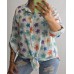Itāļu ražotāja NEW Collection : 100% kokvilnas blūze/krekls ,,izmērs universāls 42-44-46-48 ( balts fons) nr - 5
