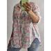 Itāļu ražotāja NEW Collection : 100% kokvilnas blūze/krekls ,aizdare pogas ,apakšmala ieapaļa,izmērs universāls 42-44-46-48 ( balts fons) nr - 7