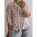 Itāļu ražotāja NEW Collection : 100% kokvilnas blūze/krekls ,aizdare pogas ,apakšmala ieapaļa,izmērs universāls 42-44-46-48 ( balts fons) nr - 7