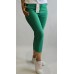 IOOSOO : Elastīga auduma leging-bikses - garums 7/8 ,sānos un aizmugurē kabatas  ,izmērs XL- 42 ( zaļas)