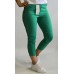 IOOSOO : Elastīga auduma leging-bikses - garums 7/8 ,sānos un aizmugurē kabatas  ,izmērs XL- 42 ( zaļas)
