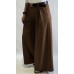 Itāļu ražotāja New Collection : Palazzo bikses ar ādas imitācijas jostu (zelta sprādze) ,izmērs 42-44 (karamele)