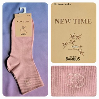 NEW TIME : Mīkstas bambusa klasiskās zeķes, izmērs 39 - 41 (rozā) 