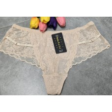ANIA Lu Lo :  Izmērs XXL - 44 STRING/BIKSĪTES - mežģīnes (bēšas)