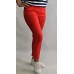 B.S Jeans : Elastīga kokvilnas auduma bikses ( skinny) ,izmērs XL - 42 ( koši sarkanas)