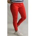 B.S Jeans : Elastīga kokvilnas auduma bikses ( skinny) ,izmērs XL - 42 ( koši sarkanas)