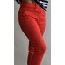 B.S Jeans : Elastīga kokvilnas auduma bikses ( skinny) ,izmērs XL - 42 ( koši sarkanas)