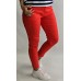 B.S Jeans : Elastīga kokvilnas auduma bikses ( skinny) ,izmērs XL - 42 ( koši sarkanas)