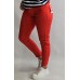 B.S Jeans : Elastīga kokvilnas auduma bikses ( skinny) ,izmērs XL - 42 ( koši sarkanas)