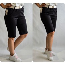 Itāļu RJ Moda : Elastīgi trikotāžas auduma šorti ,izmērs 4XL - 48 ( melni)