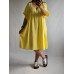 Itāļu New Collection : Superīga  Pludmales  Kleita 100% kokvilnas muslīna auduma ,izmērs universāls 48-50-52-54-56 (dzeltena)