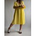 Itāļu New Collection : Superīga  Pludmales  Kleita 100% kokvilnas muslīna auduma ,izmērs universāls 48-50-52-54-56 (dzeltena)