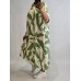 Ellen Rose : 100% Viskozes auduma kleita ,taisna piegriezuma ,izmērs 7XL - 54 (zaļš ar piena baltu)