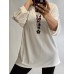 Itāļu firmas New Collection : Elastīga auduma bluzons izmērs universāls 48-50-52-54 (piena balts)