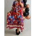 Itāļu ražotāja Bella Fashion : 100% viskozes auduma kleita ,brīva stila modelis s ,izmērs universāls 48-50-52-54