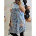 Poļu ražotāja : Viegla ,gaisīga auduma tunika  ,izmērs 3XL/46 ( gaiši zils fons + ziedi)