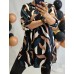 Elastīga viskozes trikotāžas tunika ,izmērs 4XL - 48 ( melns fons)