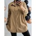 Smalka velveta auduma krekls  ,izmērs 7XL - 54 (smilšu brūns)
