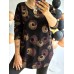 Poļu ražotāja KLAUDIA elastīga trikotāžas auduma tunika ,izmērs 4XL - 48 ( melns fons)