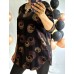 Poļu ražotāja KLAUDIA elastīga trikotāžas auduma tunika ,izmērs 4XL - 48 ( melns fons)