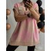 Itāļu New Collection : Adīta Veste ,V veida dekoltē ,bez piedurknes ,izmērs universāls 48-50-52-54 (maigi rozā ar pūdera/rozā)
