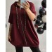 New Collection : Stilīga un ērta brīva griezuma jaka ar kapuci ,,sānos slēpta veida kabatas ,izmērs universāls 48-50-52 (bordo)