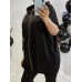 New Collection : Stilīga un ērta brīva griezuma jaka ar kapuci ,,sānos slēpta veida kabatas ,izmērs universāls  48-50-52 ( melna) 
