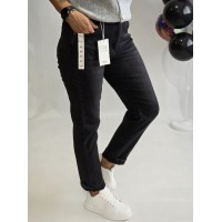 G- Smack : SUPER ♥ Sieviešu "MOM FIT " džinsi ar augsto jostasvietu, ,izmērs 3XL - 46 (mazgāti melnas)