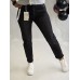 G- Smack : SUPER ♥ Sieviešu "MOM FIT " džinsi ar augsto jostasvietu, ,izmērs 3XL - 46 (mazgāti melnas)