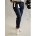 G- Smack : SUPER ♥ Sieviešu "MOM FIT " džinsi ar augsto jostasvietu, ,izmērs XXL - 44 (tumši mazgāti zilas) 