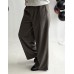 VcH Elastīgā velveta auduma platā griezuma bikses (Wide-leg) ,izmērs universāls 48-50-52 (haki) 