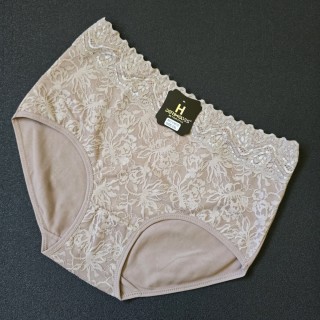 DORIMODES Izmērs 3XL - 46  Elegantas un izsmalcinātas  sieviešu biksītes ar augsto jostasvietu un pilnu mežģīņu priekšpusi