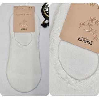 New Time : Bambusa šķiedras PĒDIŅAS izmērs 39-41 ( baltas)